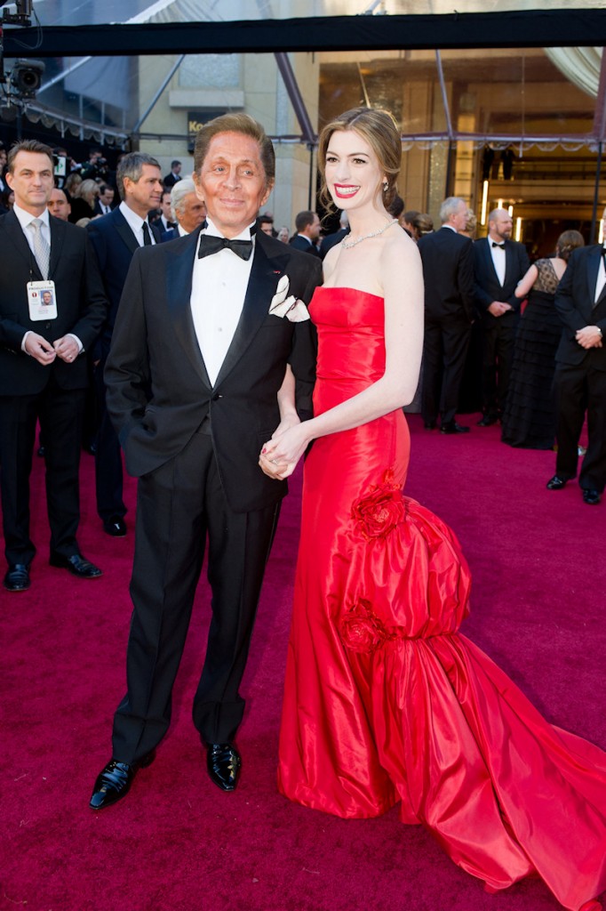 Valentino and Anne Hathaway