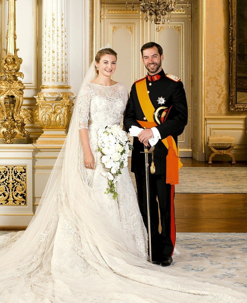 FAMEFLYNET - Official Wedding Pictures Of Princess Stephanie And Prince Guillaume Of Luxembourg