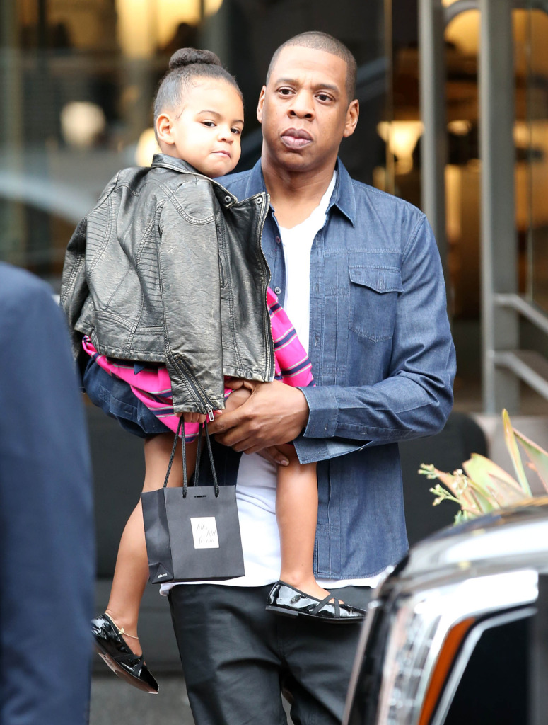 Jay-Z & Beyonce Take Blue Ivy Shopping In Beverly Hills