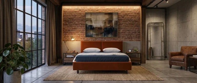 mebel dlya spalni v stile loft
